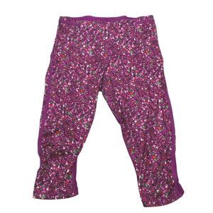 Lululemon Real Quick Crop Paradise Leggings 8 Royal Plum Pants Activewear Capri